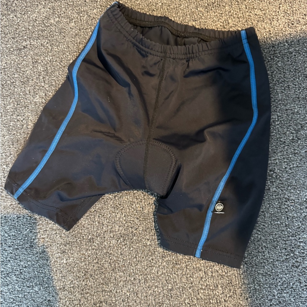 Aero Tech Design Cycling Shorts kids XL Black Lightweight Stretch Performance
